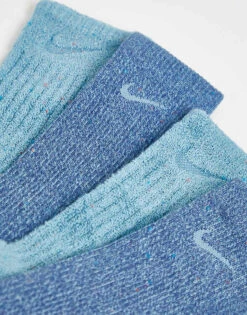 Nike Training Cushioned Everyday Marl Socks In Blue For Unisex -Nike Sales Store 201005369 3