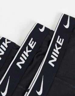 Nike 3 Pack Cotton Stretch Trunks In Black For Men -Nike Sales Store 201157949 3
