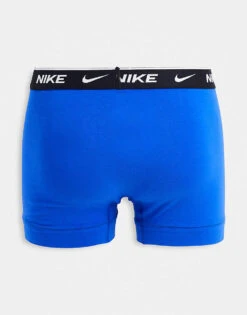 Nike 3 Pack Cotton Stretch Trunks In Black/navy/blue For Men Multi -Nike Sales Store 201158034 4