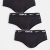 Nike 3 Pack Cotton Stretch Briefs In Black For Men -Nike Sales Store 201158198 1 black