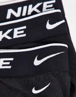 Nike 3 Pack Cotton Stretch Briefs In Black For Men -Nike Sales Store 201158198 4