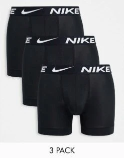 Nike Dri-Fit Essential Microfibre Boxer Briefs 3 Pack In Black For Men -Nike Sales Store 201415652 1 black 1