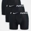Nike Dri-Fit Essential Microfibre Boxer Briefs 3 Pack In Black For Men -Nike Sales Store 201415652 1 black