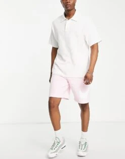 Nike Club Large Logo Sweat Shorts In Pnik Foam For Men Pink -Nike Sales Store 201507531 4