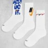 Nike Training Everyday Cushioned Socks 3 Pack In White For Men -Nike Sales Store 201541147 1 white