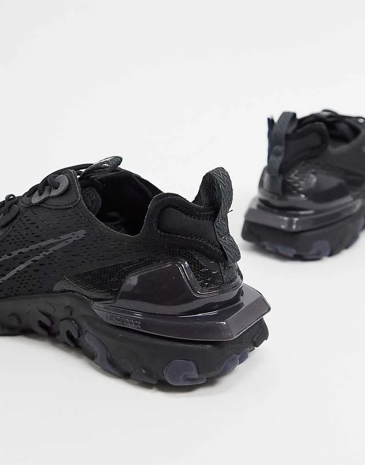Nike React Vision Trainers In Triple Black For Men 4 Nike React Vision Trainers In Triple Black For Men - Image 2