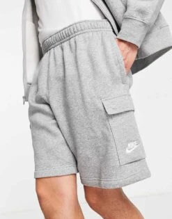 Nike Club Cargo Short In Grey For Men Charcoal -Nike Sales Store 202281818 4