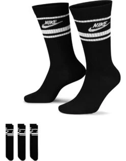 Nike Essential 3 Pack Socks In Black/white For Men -Nike Sales Store 202302290 1 blackwhite 1