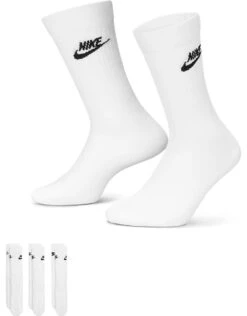 Nike Everyday Essential 3 Pack Socks In White For Men -Nike Sales Store 202302337 1 white 1