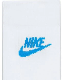 Nike Everyday Essential 3 Pack Socks In White With Coloured Logo For Men -Nike Sales Store 202302388 3