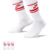 Nike Everyday Essential 3 Pack Socks In White/red For Men -Nike Sales Store 202303156 1 white