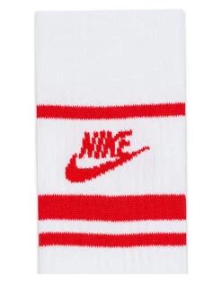 Nike Everyday Essential 3 Pack Socks In White/red For Men -Nike Sales Store 202303156 4
