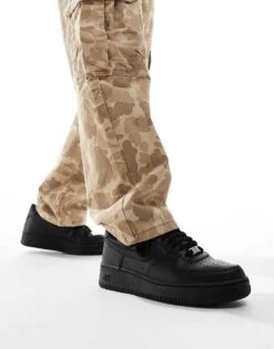 Nike Air Force 1 '07 Trainers In Triple Black For Men -Nike Sales Store 202329454 4