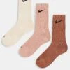 Nike Training Everyday Plus Cushioned 3 Pack Socks In Natural For Unisex Brown -Nike Sales Store 202355473 1 brown