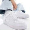 Nike Air Force 1 '07 Trainers In Triple White For Men 2 Nike Air Force 1 '07 Trainers In Triple White For Men -Nike Sales Store 202389207 1 white
