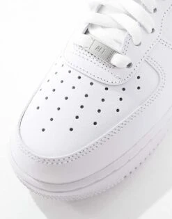 Nike Air Force 1 '07 Trainers In Triple White For Men 10 Nike Air Force 1 '07 Trainers In Triple White For Men -Nike Sales Store 202389207 4