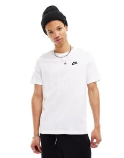 Nike Club T-shirt In White For Men -Nike Sales Store 202400876 1 white 1