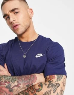 Nike Club T-shirt In Navy For Men -Nike Sales Store 202400896 3