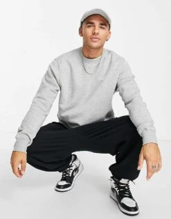 Nike Club Crew Sweatshirt In Grey For Men -Nike Sales Store 202400972 4