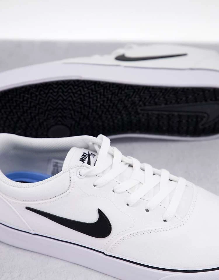 Nike SB Chron 2 Canvas Skate Trainers In White For Men 5 Nike SB Chron 2 Canvas Skate Trainers In White For Men - Image 3