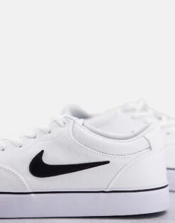 Nike SB Chron 2 Canvas Skate Trainers In White For Men 10 Nike SB Chron 2 Canvas Skate Trainers In White For Men -Nike Sales Store 202494459 4