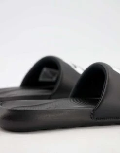 Nike Victori One Sliders In Black For Men Black/white -Nike Sales Store 202494672 4