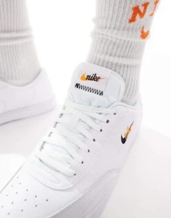 Nike Court Vintage Premium Leather Trainers In White For Men -Nike Sales Store 202494882 5