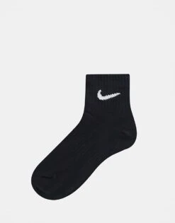 Nike Training Everyday Lightweight 3 Pack Ankle Socks In Black For Unisex -Nike Sales Store 202739958 3