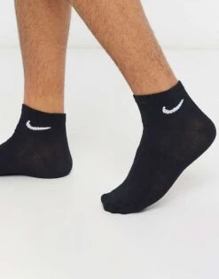 Nike Training Everyday Lightweight 3 Pack Ankle Socks In Black For Unisex -Nike Sales Store 202739958 4