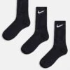 Nike Training Everyday Lightweight 3 Pack Crew Socks In Black For Men -Nike Sales Store 203002314 1 black