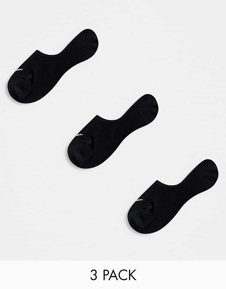 Nike Training Everyday Lightweight 3-pack Unisex Footsiesocks In Black For Unisex 6 Nike Training Everyday Lightweight 3-pack Unisex Footsiesocks In Black For Unisex - Image 4