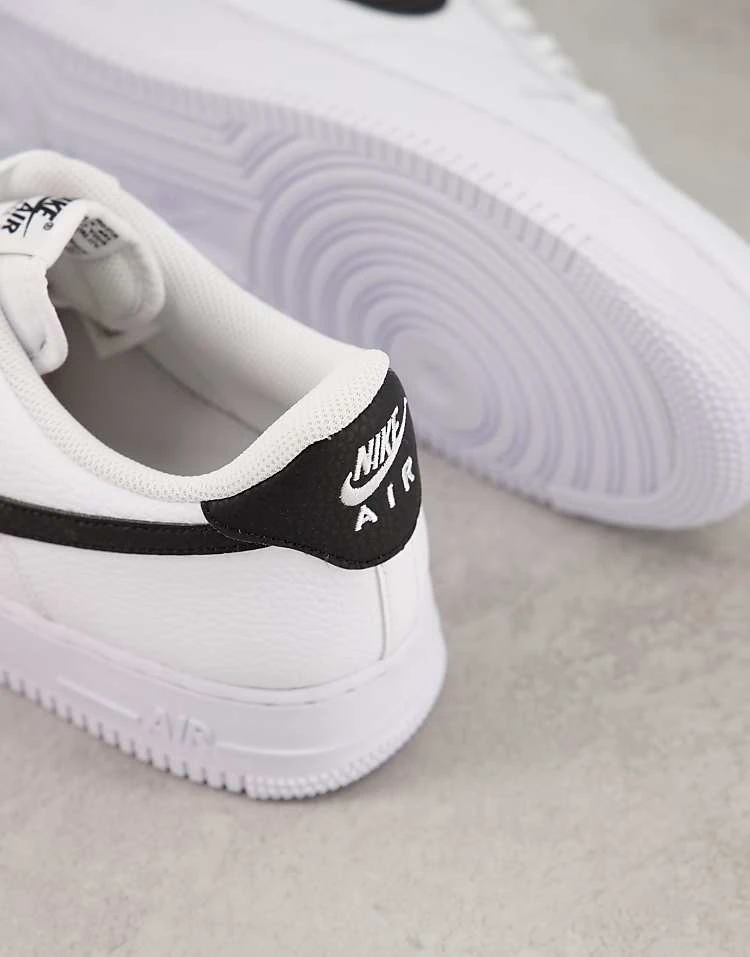 Nike Air Force 1 '07 Trainers In White And Black For Men White/black 5 Nike Air Force 1 '07 Trainers In White And Black For Men White/black - Image 3