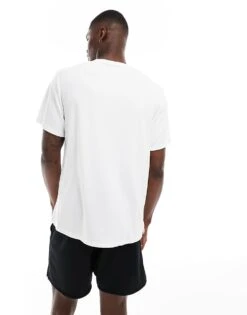 Nike Running Miler Dri-FIT T-shirt In White For Men -Nike Sales Store 203631410 4