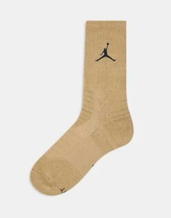 Jordan Flight Crew Socks In Stone For Men -Nike Sales Store 203634520 1 stone 1