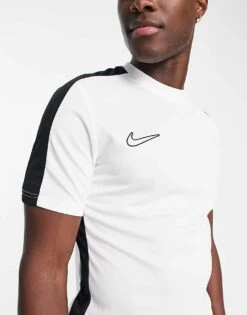 Nike Football Academy Dri-FIT Panelled T-shirt In White For Men