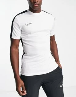 Nike Football Academy Dri-FIT Panelled T-shirt In White For Men -Nike Sales Store 203653599 3