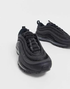 Nike Air Max 97 Trainers In Triple Black For Men -Nike Sales Store 203804575 3
