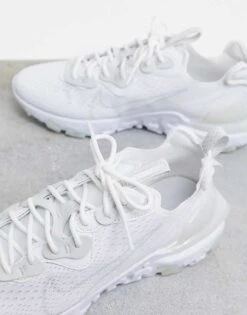 Nike React Vision Trainers In Triple White For Men 9 Nike React Vision Trainers In Triple White For Men -Nike Sales Store 204078016 3