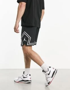 Jordan Diamond Mesh Shorts In Black For Men -Nike Sales Store 204082089 1 black 1