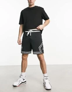 Jordan Diamond Mesh Shorts In Black For Men -Nike Sales Store 204082089 4