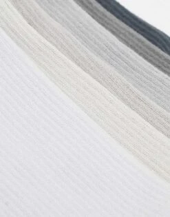 Nike Training Everyday Cushioned Plus 6 Pack Trainer Socks In Grey For Men -Nike Sales Store 204577304 3