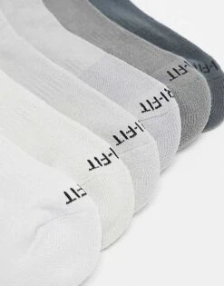 Nike Training Everyday Cushioned Plus 6 Pack Trainer Socks In Grey For Men -Nike Sales Store 204577304 4