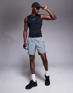 Nike Running Challenger Dri-FIT 2-in-1 7 Inch Shorts In Grey For Men