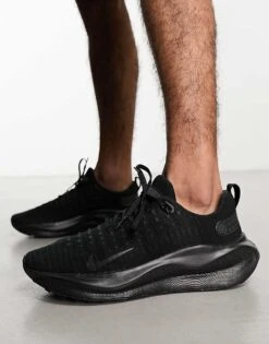Nike Running React Infinity Run 4 Flyknit Trainers In Black For Men -Nike Sales Store 204580053 2