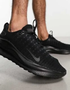 Nike Running React Infinity Run 4 Flyknit Trainers In Black For Men -Nike Sales Store 204580053 4
