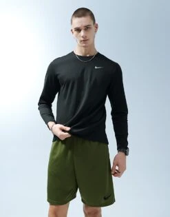 Nike Running Miler Dri-FIT Longsleeve T-shirt In Black For Men -Nike Sales Store 204580055 1 black 1