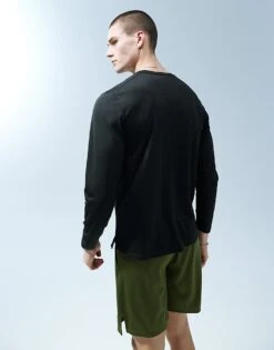 Nike Running Miler Dri-FIT Longsleeve T-shirt In Black For Men -Nike Sales Store 204580055 5