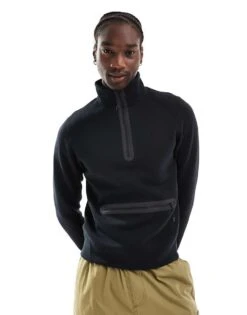 Nike Tech Fleece Half-zip Top In Black For Men 8 Nike Tech Fleece Half-zip Top In Black For Men -Nike Sales Store 204584657 2
