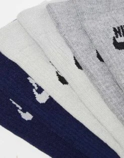 Nike Everyday Essential 3 Pack Crew Socks In Multi For Unisex -Nike Sales Store 204585212 4