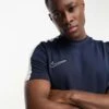 Nike Football Academy Dri-FIT Panelled T-shirt In Navy For Men Blue -Nike Sales Store 204629218 1 blue